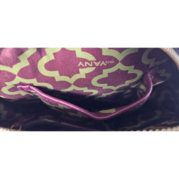 orYany Embossed Leather Suede Canteen Crossbody Bag, Burgundy - Picture 8 of 10